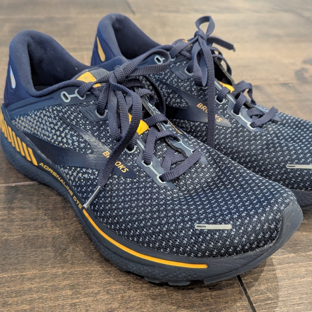 Brooks Adrenaline DTS Running Shoes -  Navy and Orange - Men's 10.5